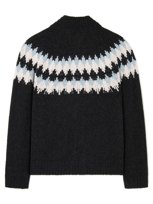 Alanui Sweet Winter Cardigan Midnight/Chalk Alanui Sweet Winter Cardigan Midnight/Chalk