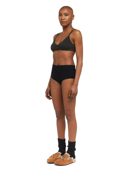 Alanui Cashmere Bralette Black