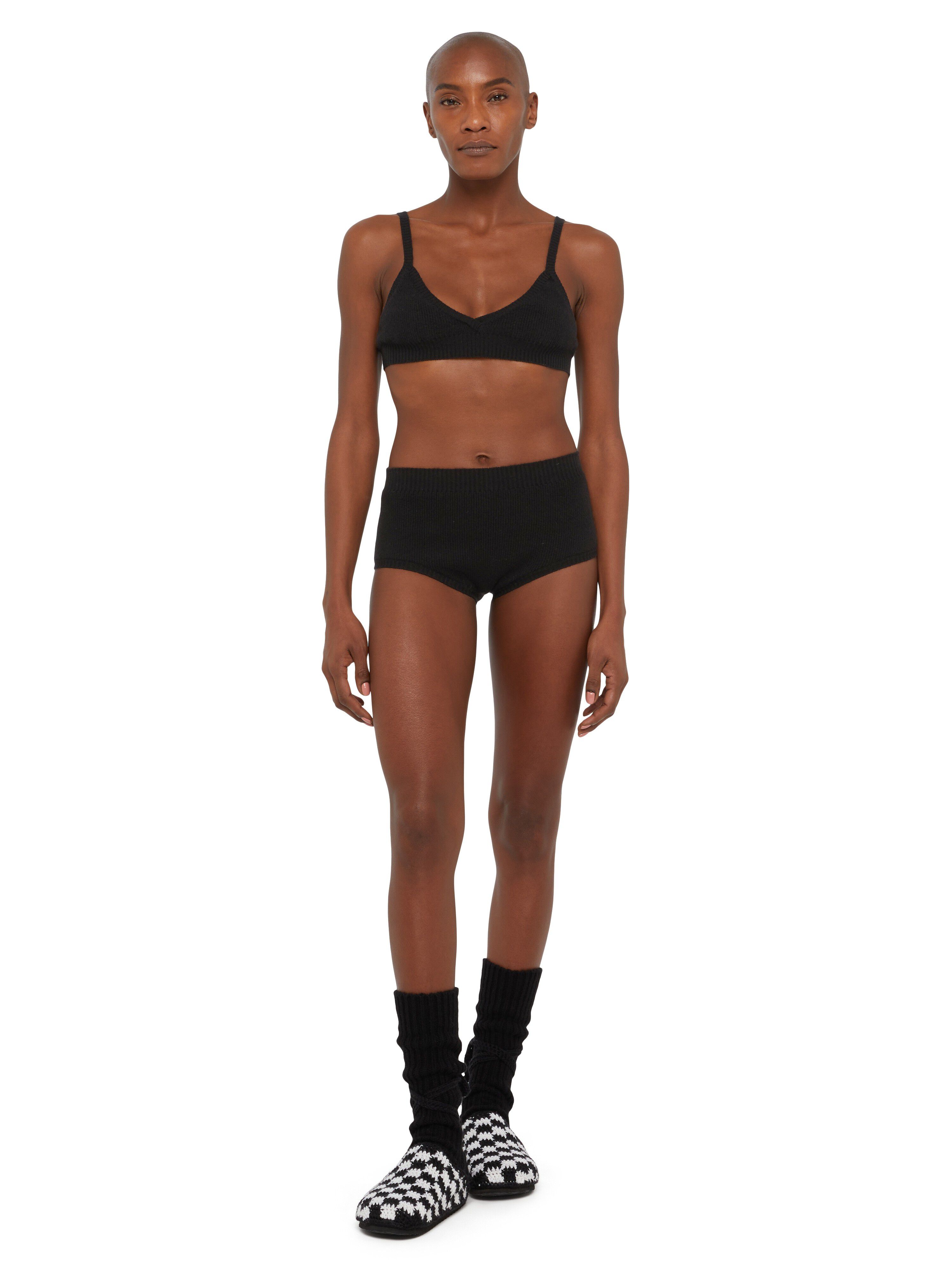 Alanui Cashmere Culotte Black LWHM020E24KNI001