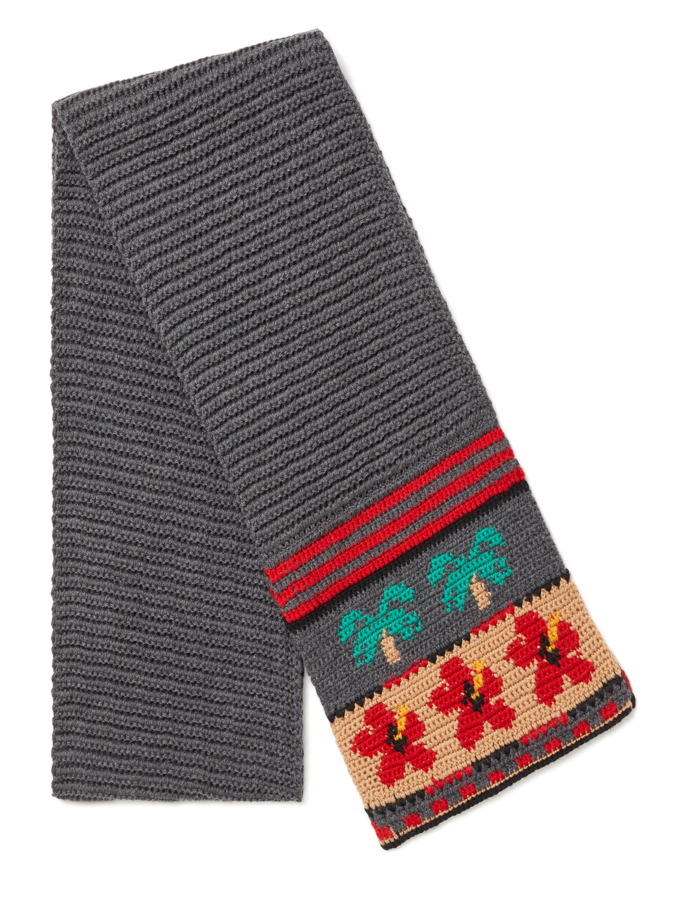 Alanui Hibiscus Bloom Scarf Ardesia-Multicolor LWMA00DE25KNI001