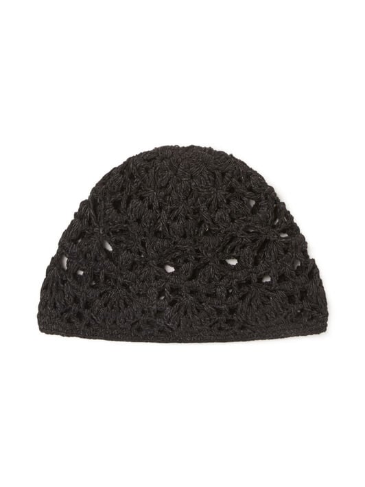 Alanui The Sound Of The Sea Hat Black LWLA040R26KNI001 Alanui The Sound Of The Sea Hat Black LWLA040R26KNI001