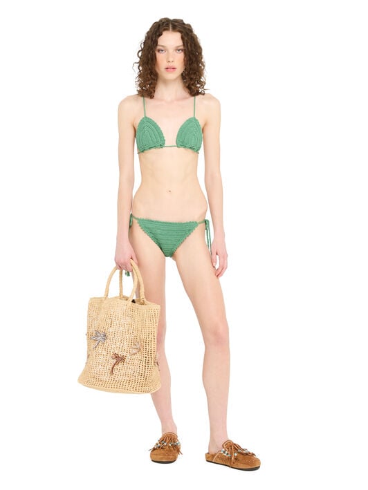 Alanui Sea Nomad Crochet Bikini Acquamarine LWFA007R26KNI001 Alanui Sea Nomad Crochet Bikini Acquamarine LWFA007R26KNI001