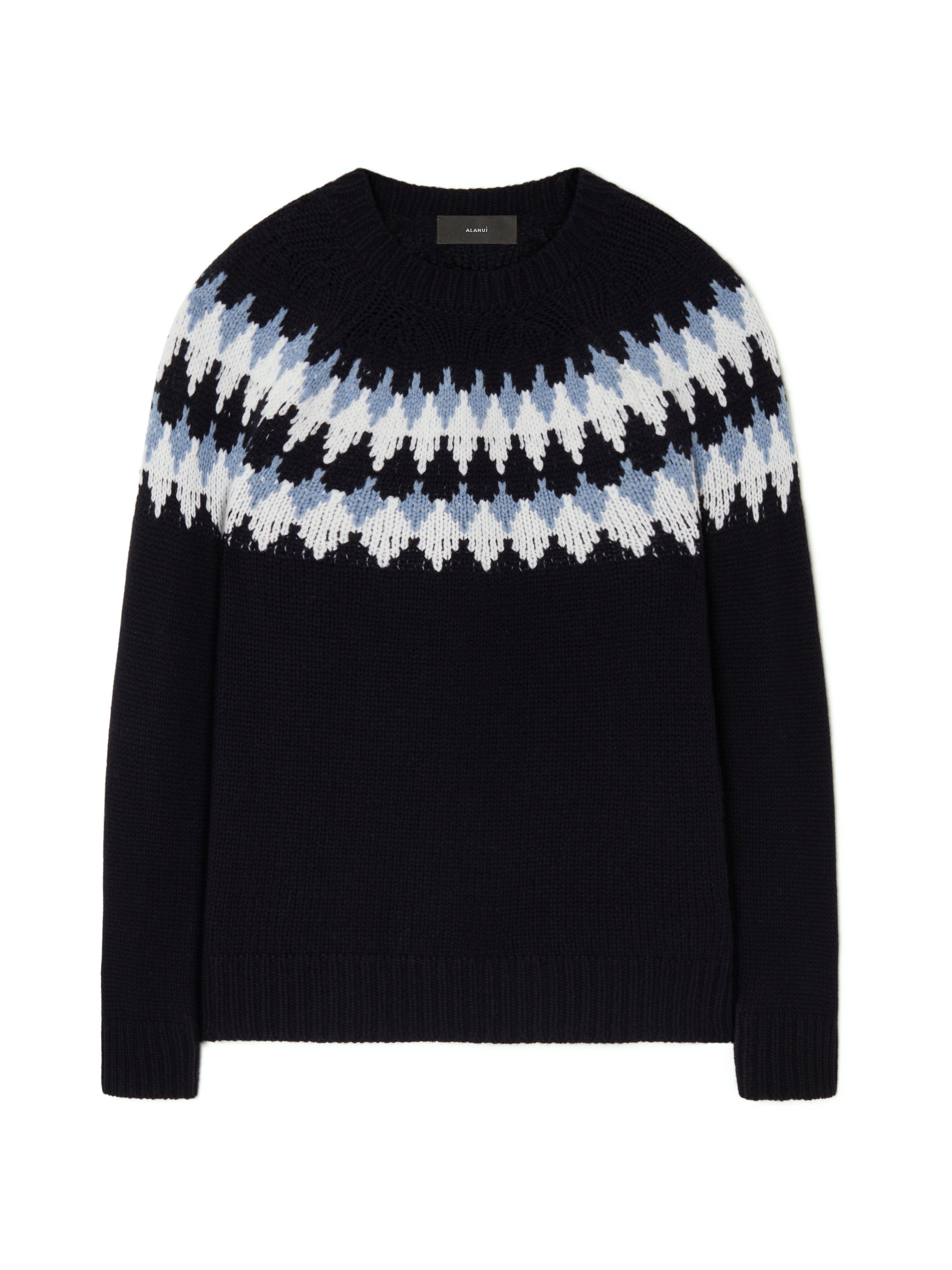 Alanui Sweet Winter Sweater Midnight Blue-Multicolor LMHE016E24KNI001