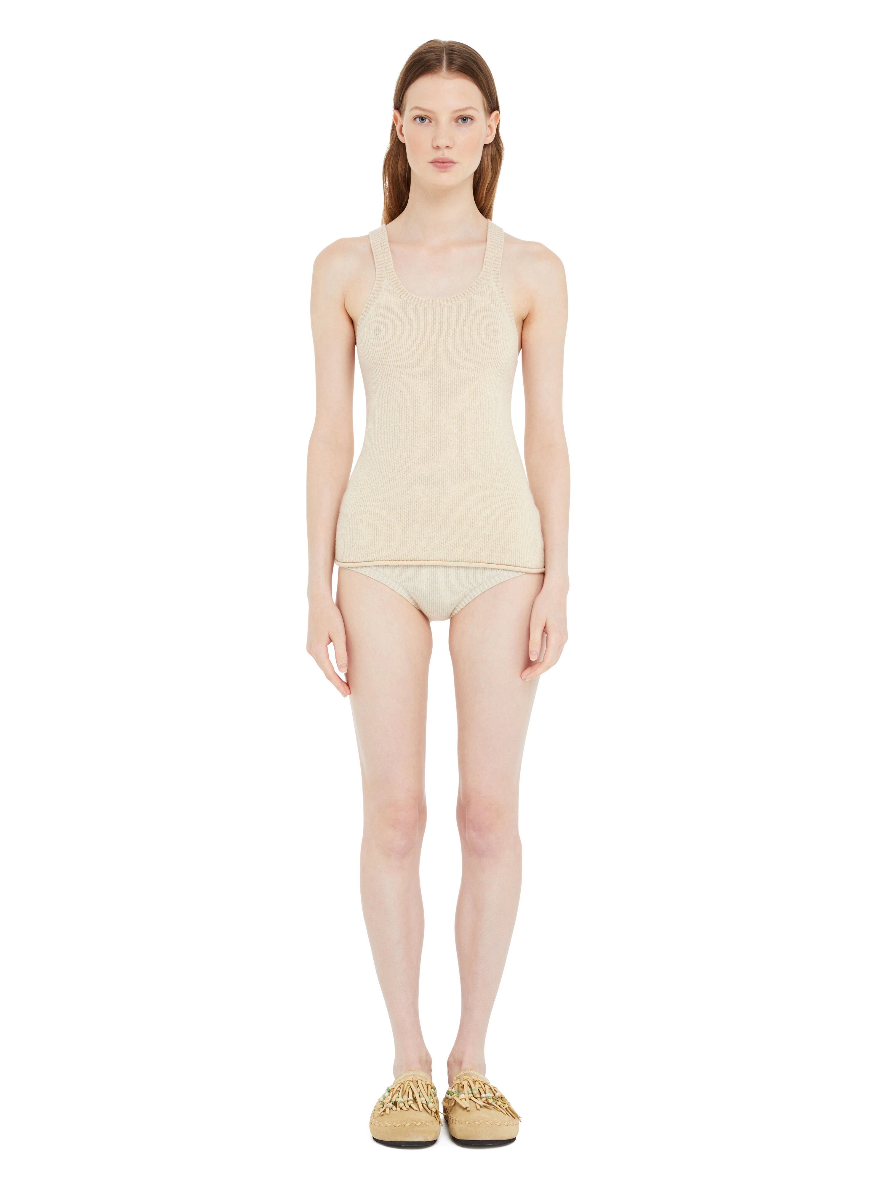 Alanui Alanui Finest Tank Top Canvas LWHT005R25KNI001