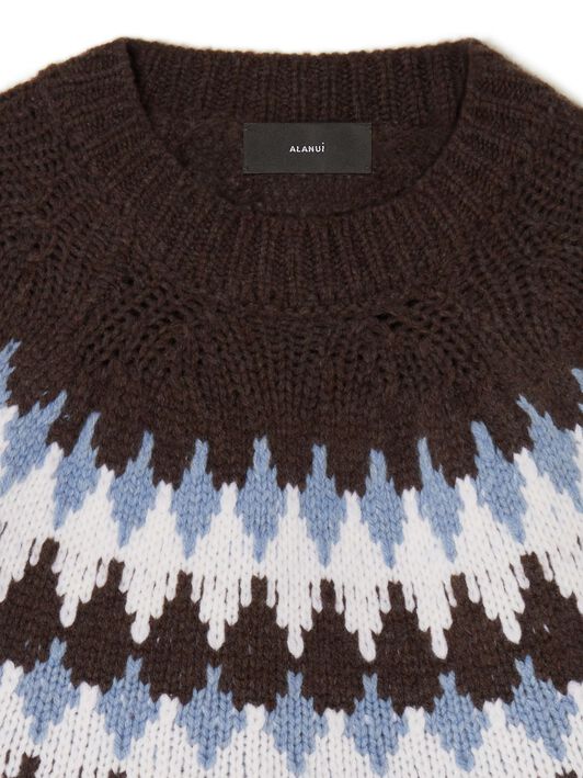 Alanui Sweet Winter Sweater Caffee-Multicolor LMHE016E24KNI001