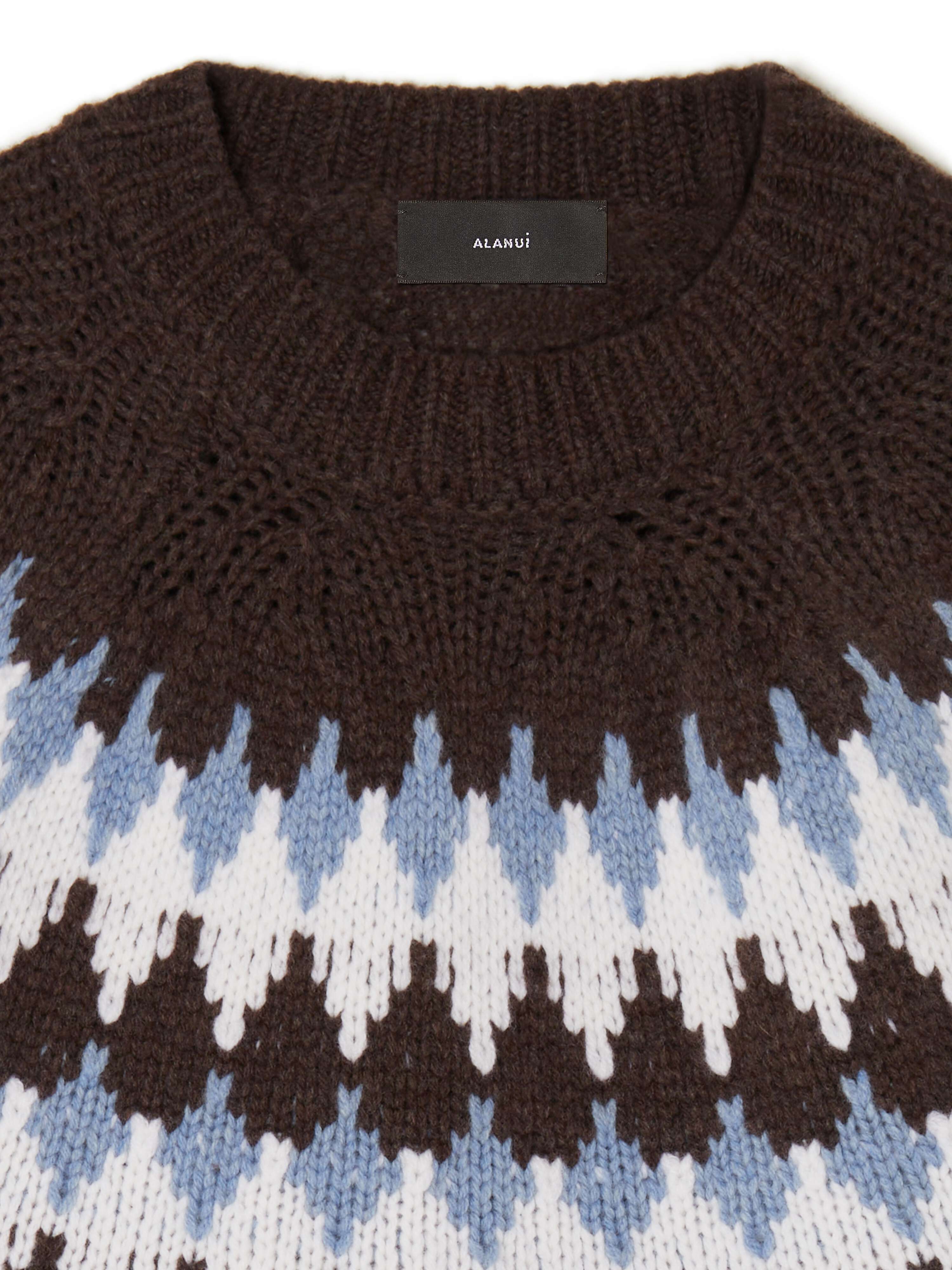Alanui Sweet Winter Sweater Caffee-Multicolor LMHE016E24KNI001