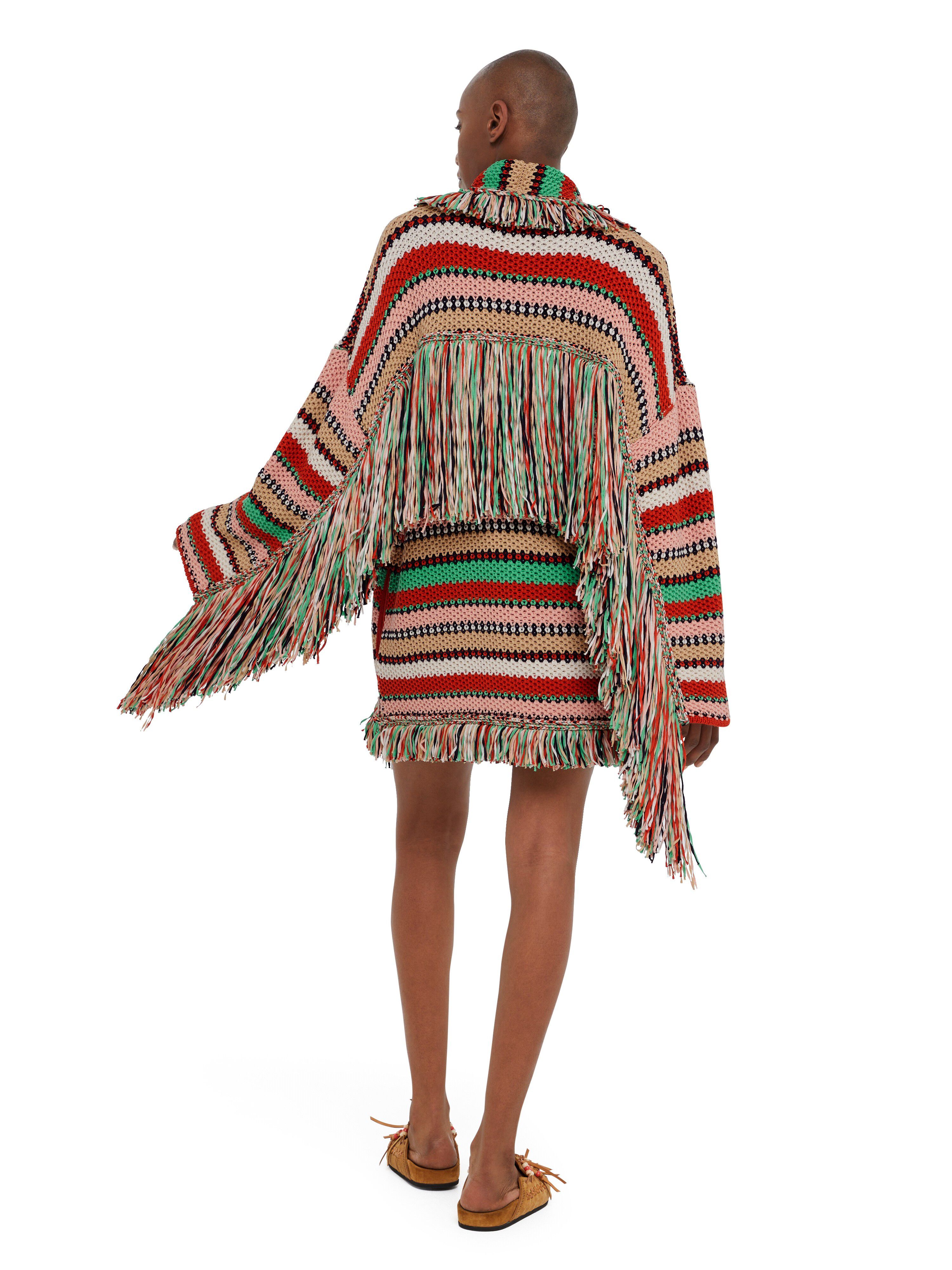 Alanui Sunny Stripes Cardigan Furnace-Multicolor LWHB064R25KNI00D