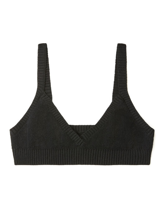 Alanui Cashmere Bralette Black
