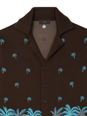 Alanui The Tale Of Hawaiian Shirt Coffee-Linseed