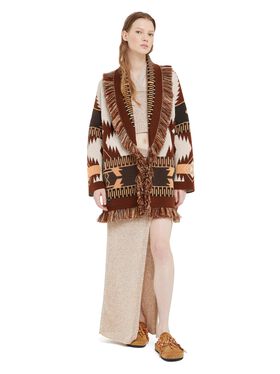 Alanui Icon Jacquard Cardigan Black-Multicolor LWHB064R25KNI00B