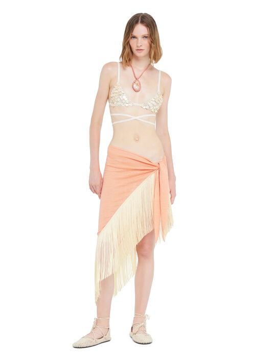 Alanui Mermaid Inside Pareo Skirt Calendula LWHL033R26KNI001 Alanui Mermaid Inside Pareo Skirt Calendula LWHL033R26KNI001