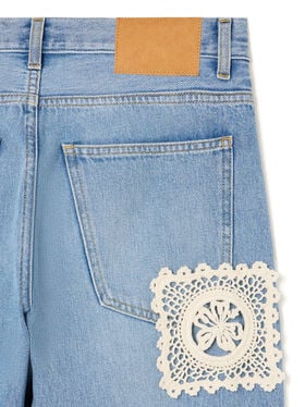 Alanui Island’s Diary Denim Pants Light Wash Denim