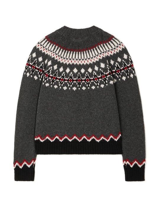 Alanui Sweet Winter Sweater Black Grey-Multicolor LWHE061E25KNI001 Alanui Sweet Winter Sweater Black Grey-Multicolor LWHE061E25KNI001