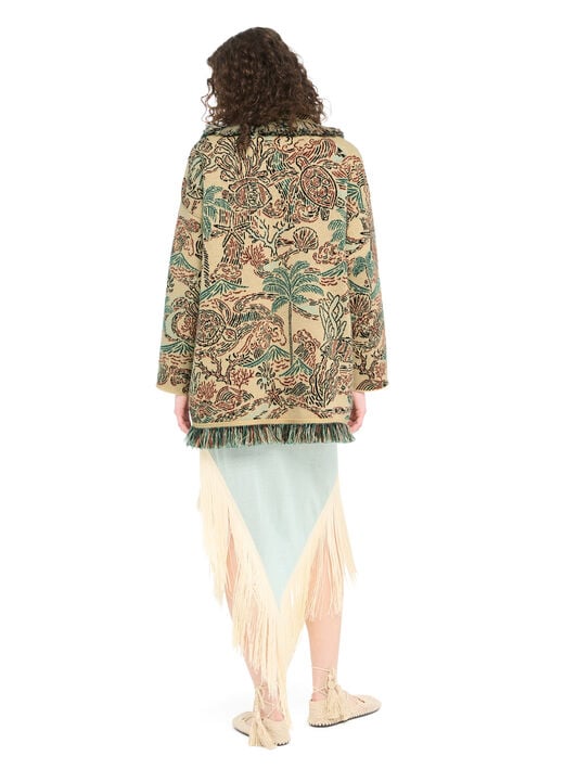 Alanui Sketched By The Sea Cardigan Sunlight-Multicolor LWHB064R26KNI019 Alanui Sketched By The Sea Cardigan Sunlight-Multicolor LWHB064R26KNI019