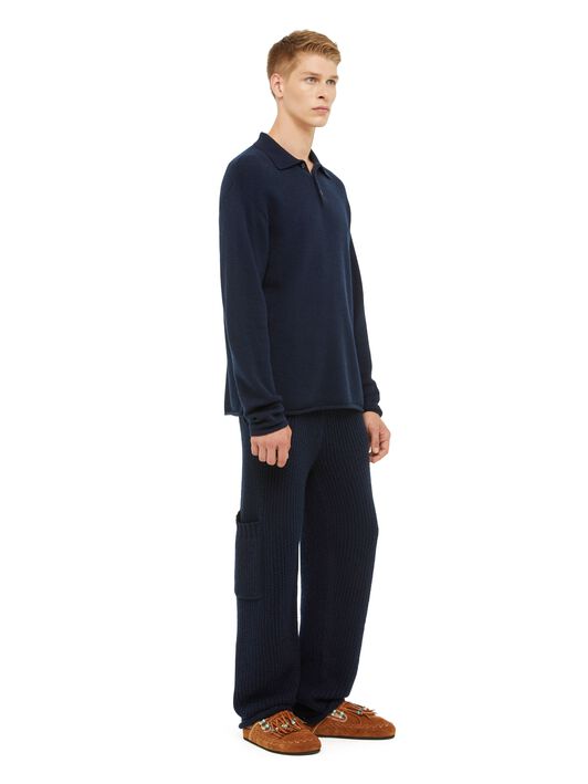 Alanui Alanui Finest Polo Black LMHV003R24KNI001