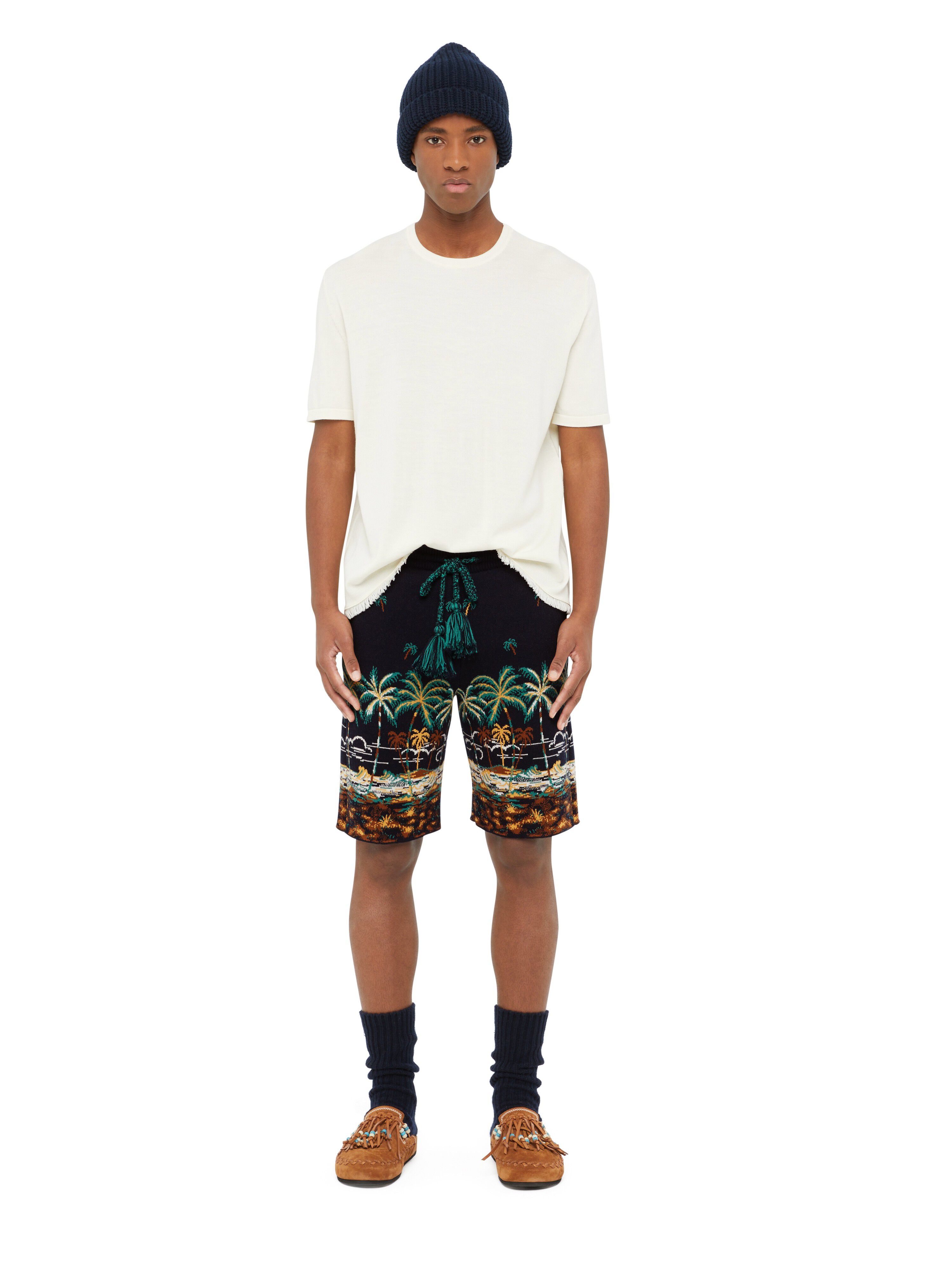 Alanui The Tale Of A Hawaiian Shorts Midnight Blue-Multicolor LMHM004E24KNI003