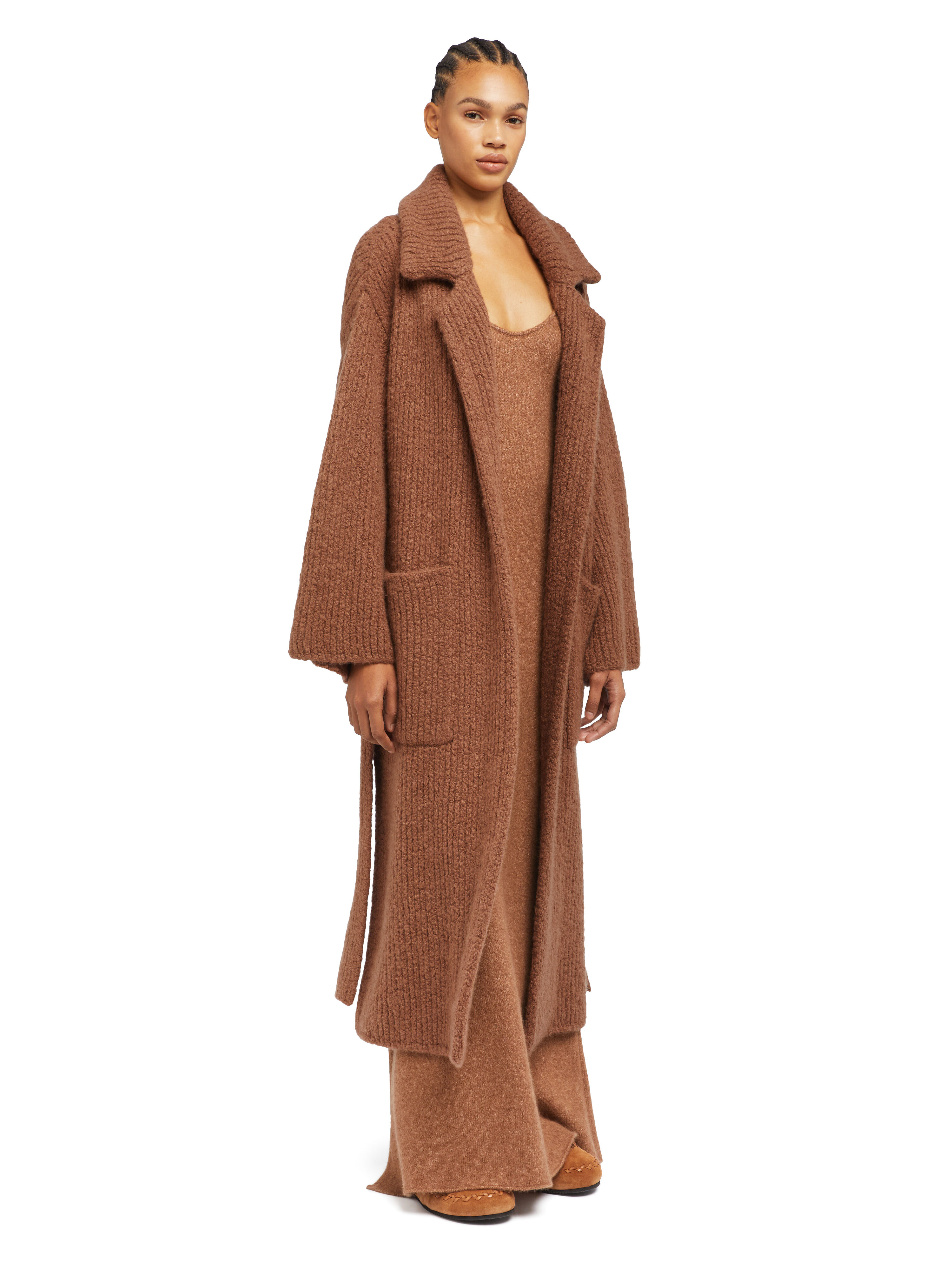 Alanui Alanui Finest Coat Luli Brown LWHQ013E25KNI001