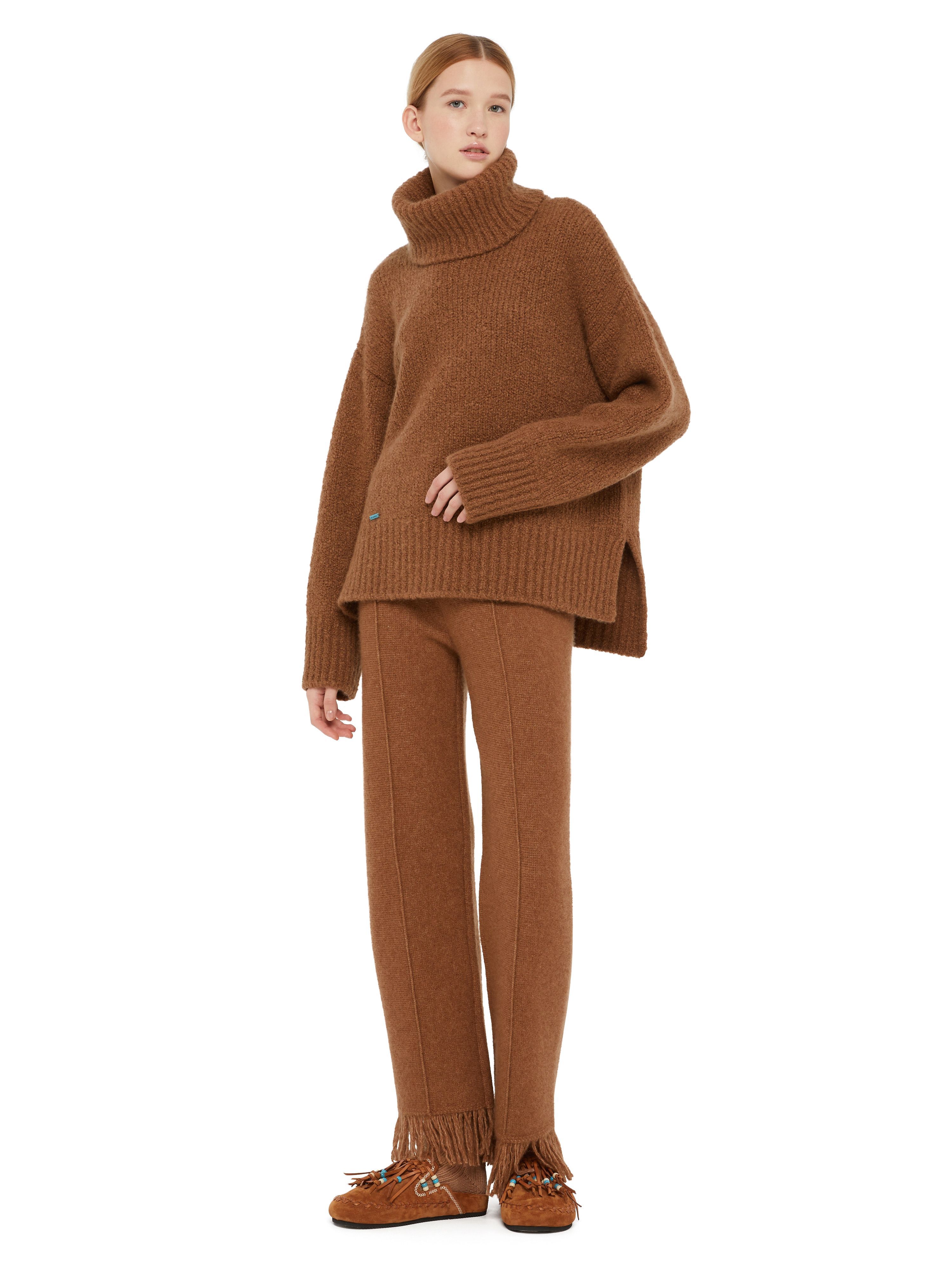 Alanui Alanui Finest Turtleneck Luli Brown LWHF008E24KNI001