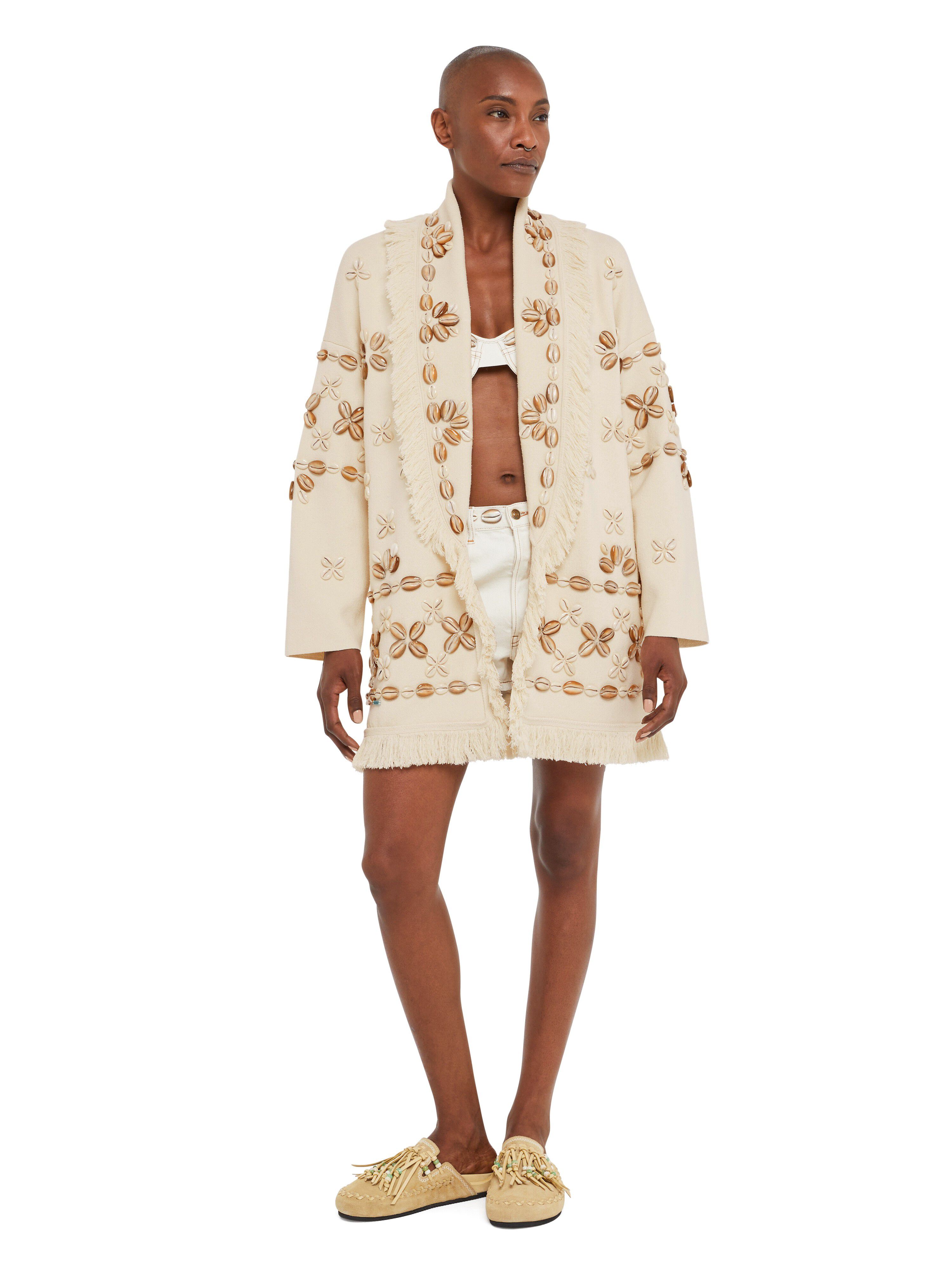 Alanui Ocean Dream Cardigan Chalk LWHB064R25KNI00E