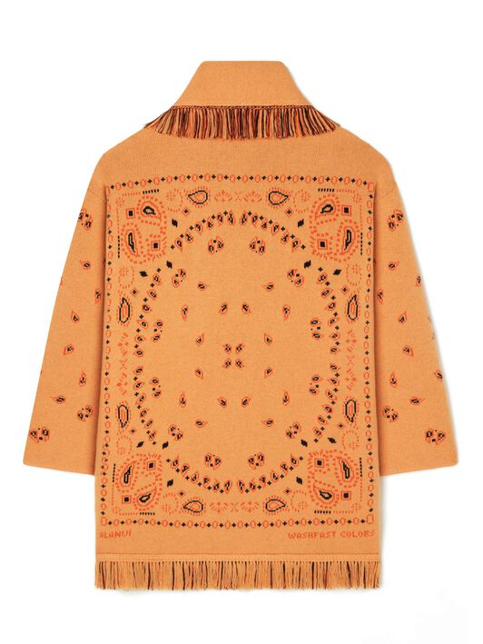 Alanui Bandana Jacquard Cardigan Chalk LWHB064R24KNI002