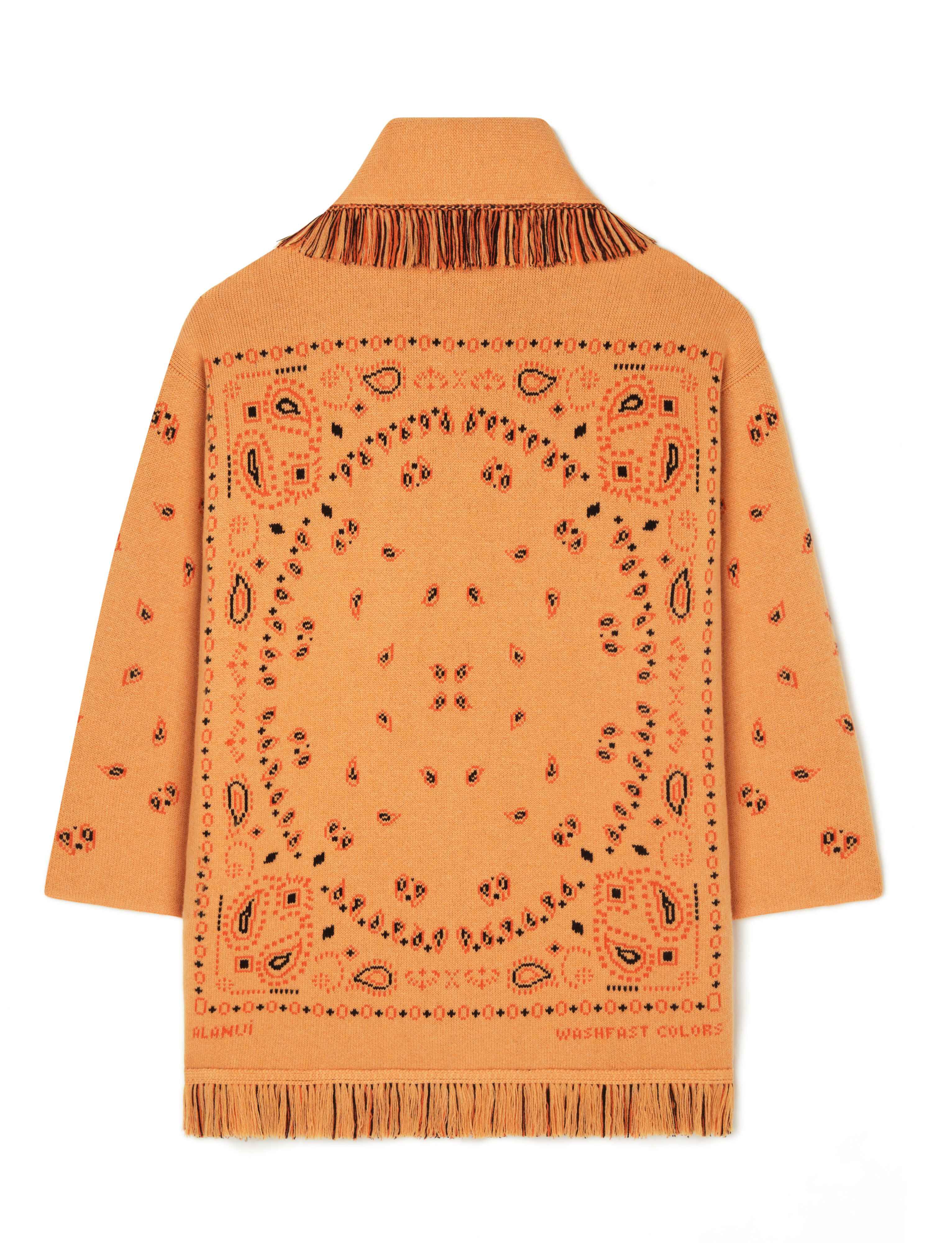 Alanui Bandana Jacquard Cardigan Chalk LWHB064R24KNI002