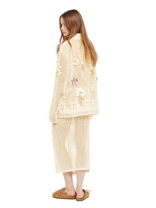 Alanui Where The Waves Begins Shirt Sand LWHY004R26KNI001 Alanui Where The Waves Begins Shirt Sand LWHY004R26KNI001