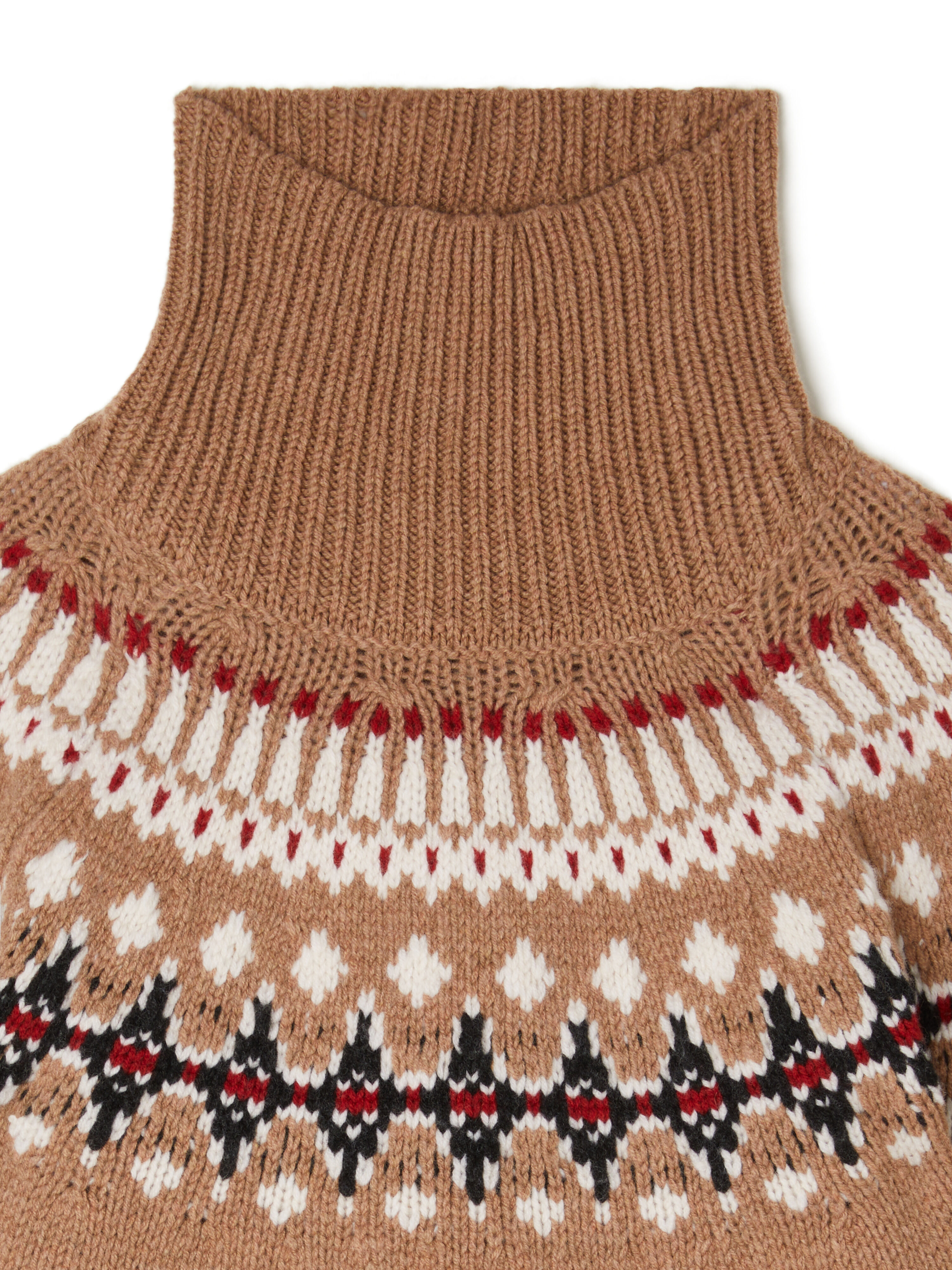 Alanui Sweet Winter Turtleneck Camel-Multicolor LWHF001E25KNI001