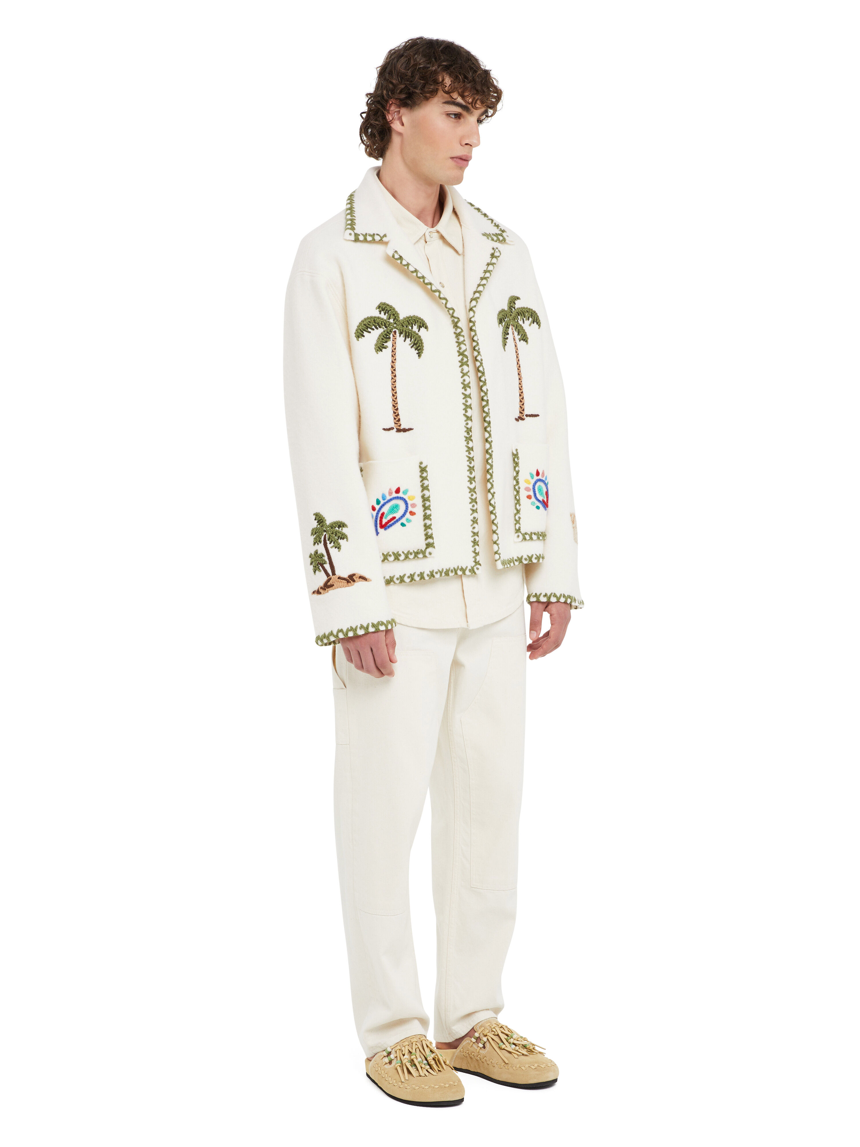 Alanui Remember Me Jacket Panna LMHQ002R25KNI001