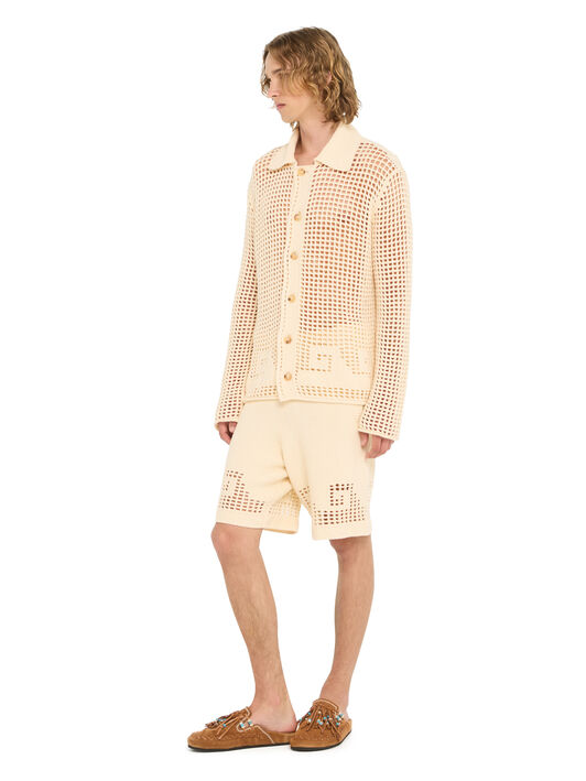 Alanui Where The Wave Begins Shirt Sand LMHY002R26KNI002