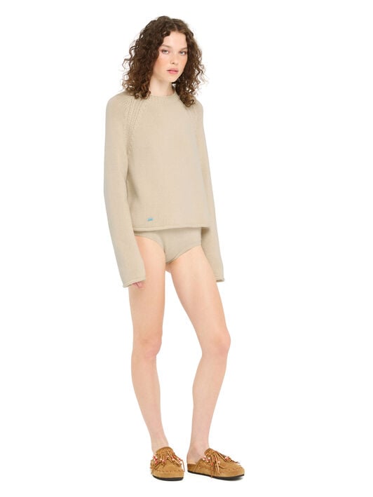 Alanui Alanui Finest Sweater Canvas LWHE076R26KNI001