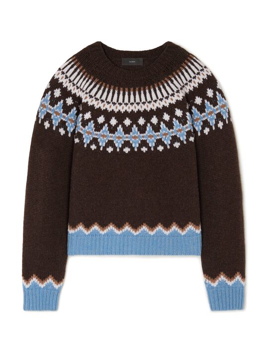 Alanui Sweet Winter Sweater Coffee-Multicolor LWHE061E24KNI001