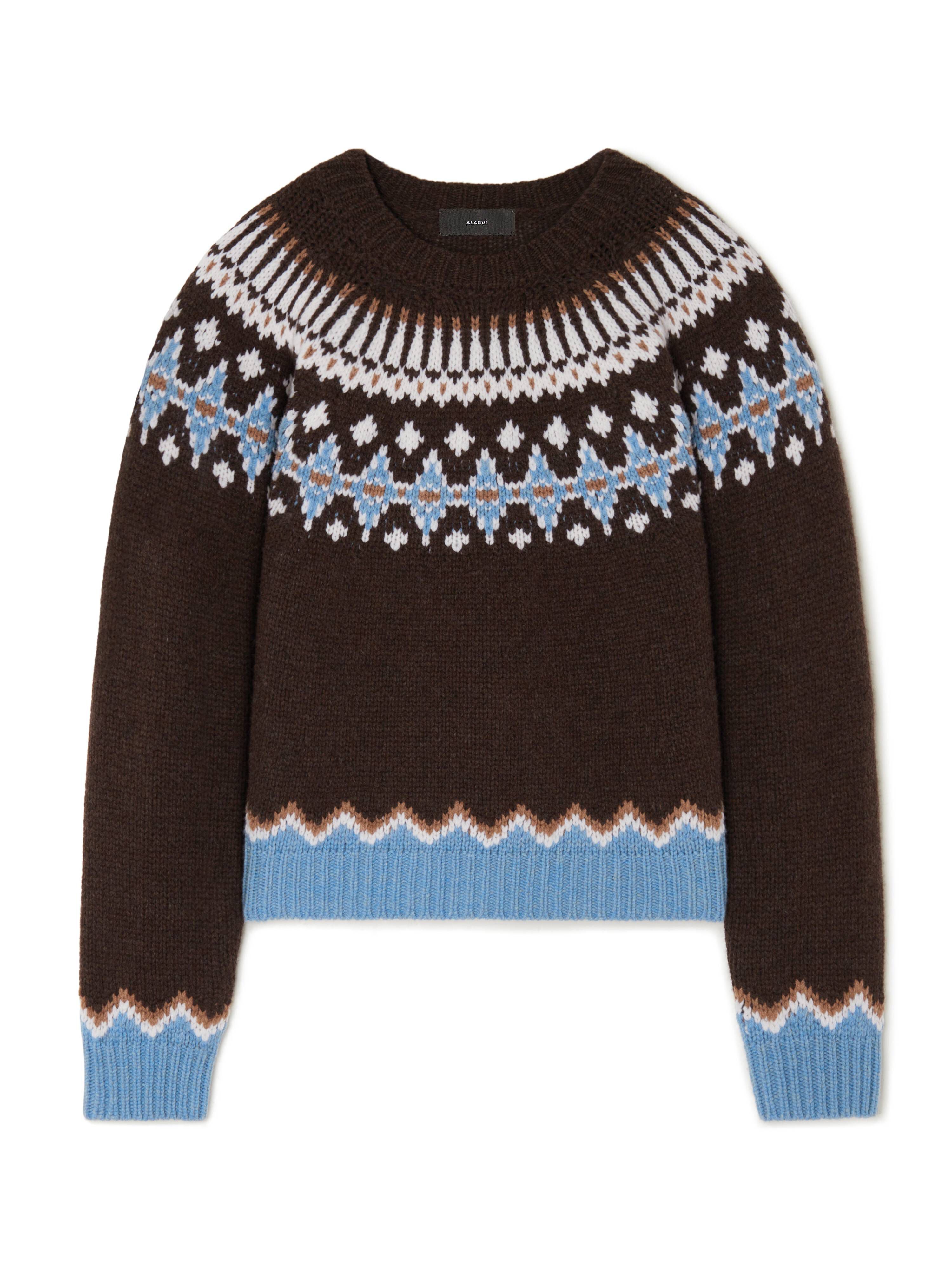 Alanui Sweet Winter Sweater Coffee-Multicolor LWHE061E24KNI001