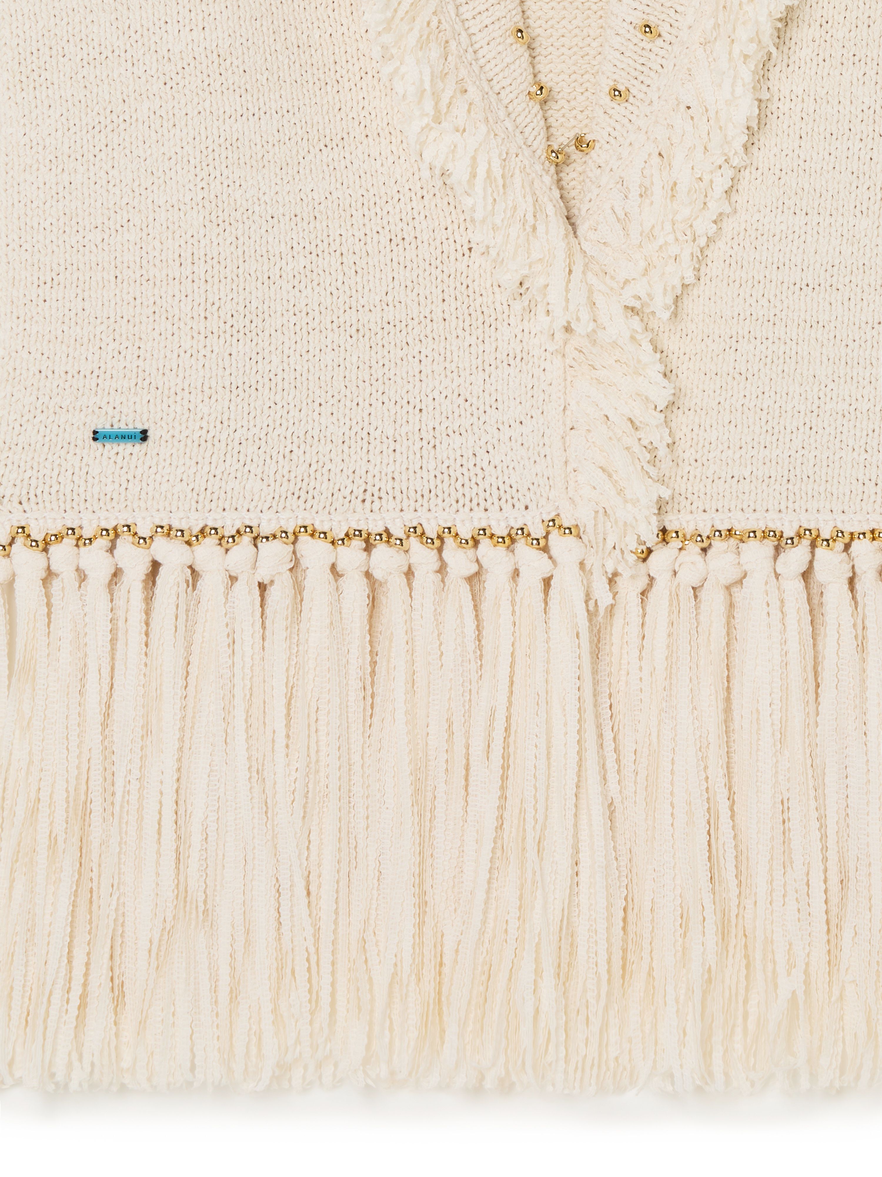 Alanui Cape Jasmine Cardigan Chalk LWHB064R25KNI00H