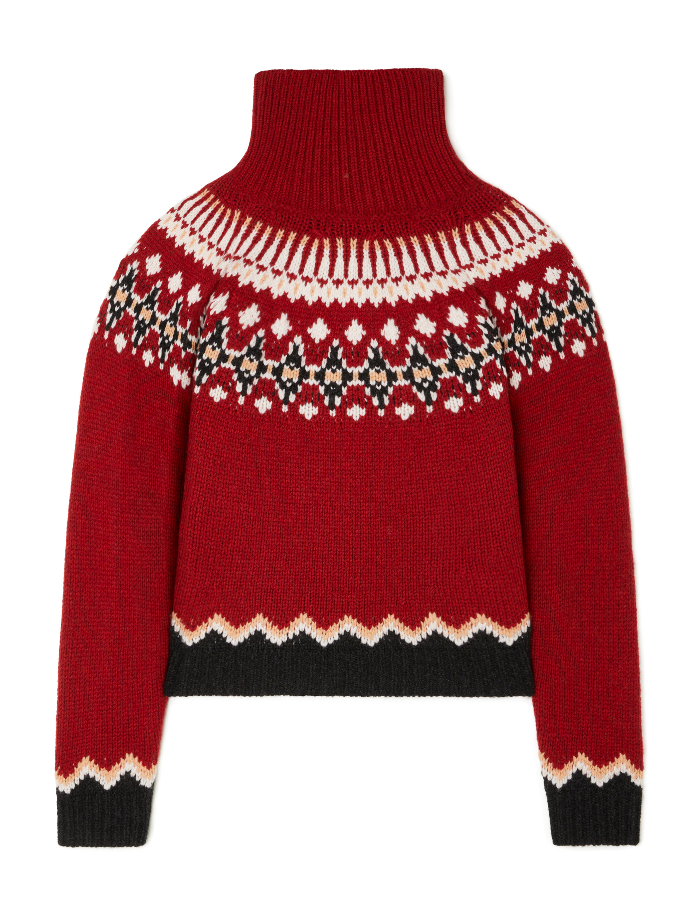 Alanui Sweet Winter Turtleneck Ruby-Multicolor LWHF001E25KNI001
