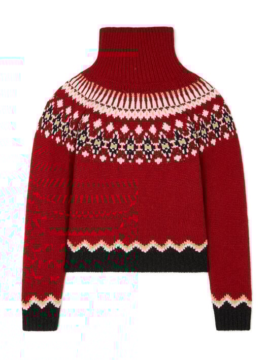 Alanui Sweet Winter Turtleneck Ruby-Multicolor LWHF001E25KNI001 Alanui Sweet Winter Turtleneck Ruby-Multicolor LWHF001E25KNI001