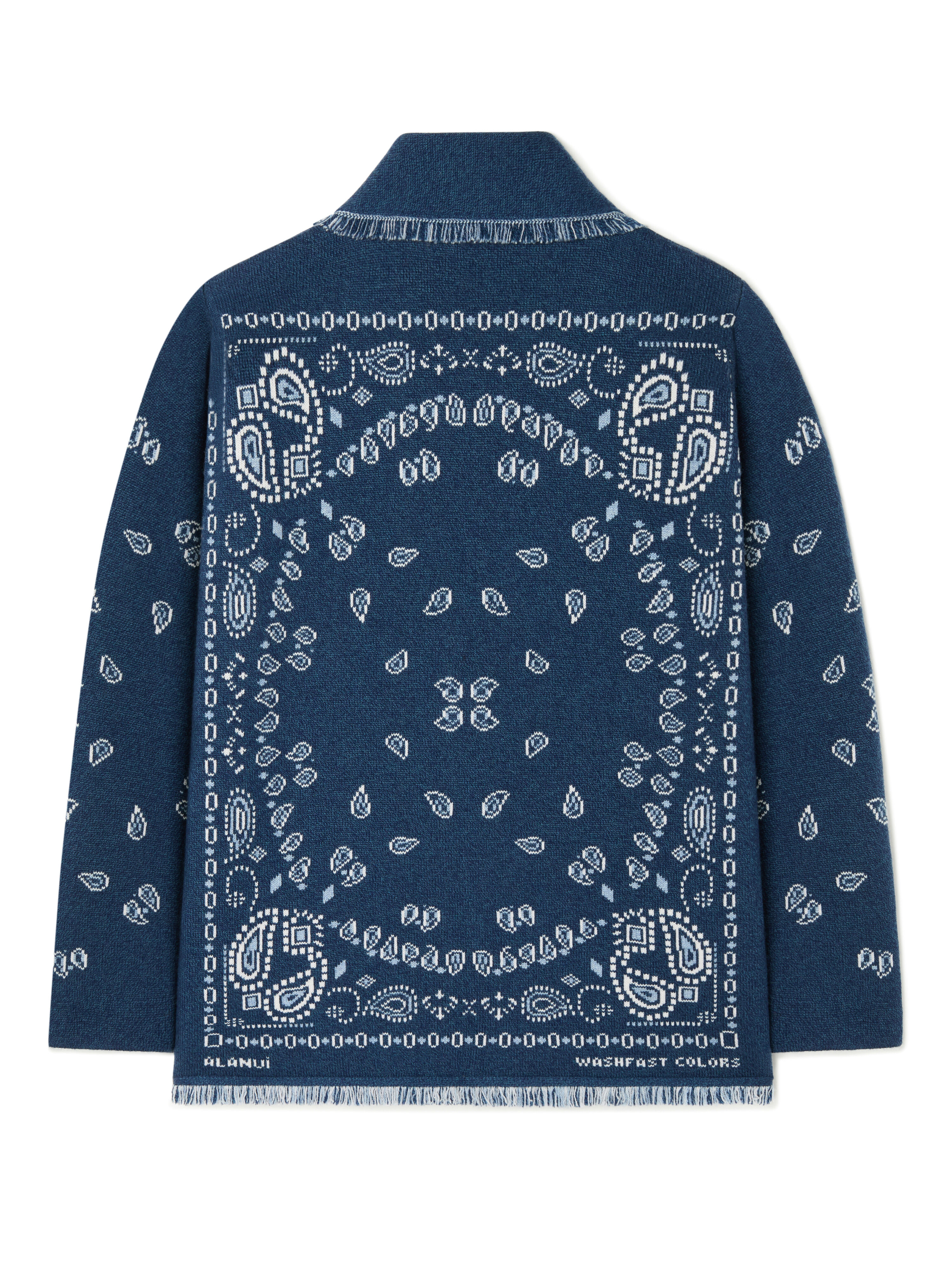 Alanui Bandana Jacquard Cardigan Midnight-Multicolor LMHB039E25KNI001