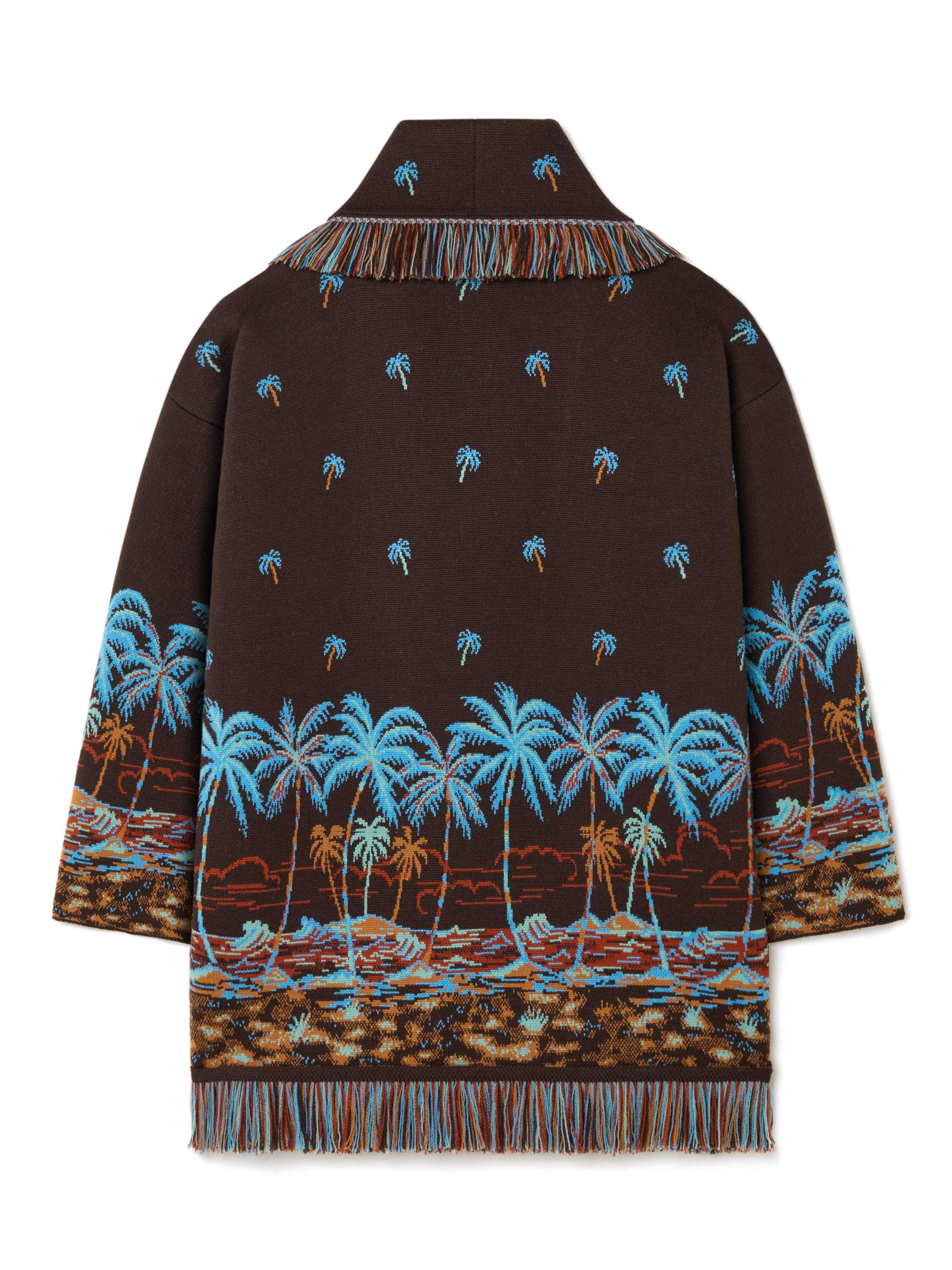 Alanui The Tale Of Hawaiian Cardigan Coffee-Linseed LWHB064R25KNI002
