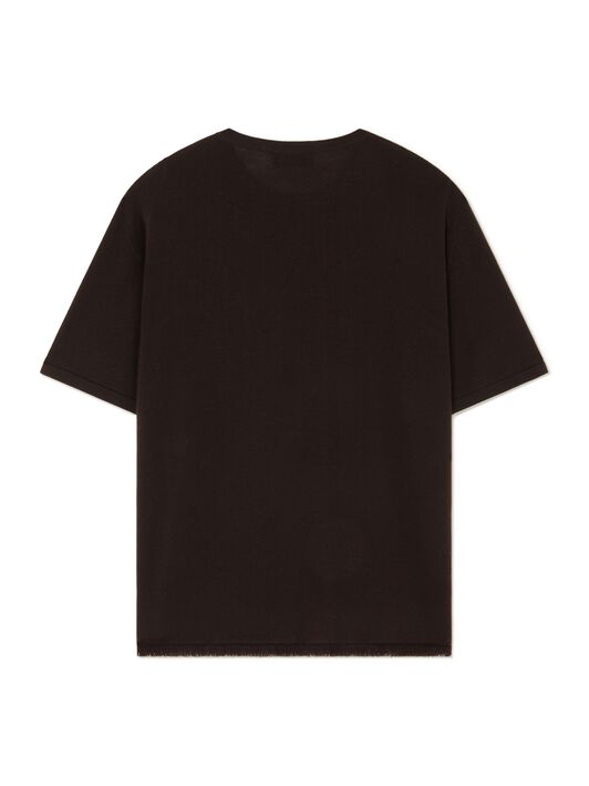 Alanui Knit T-Shirt Coffee LMHW002E24KNI001