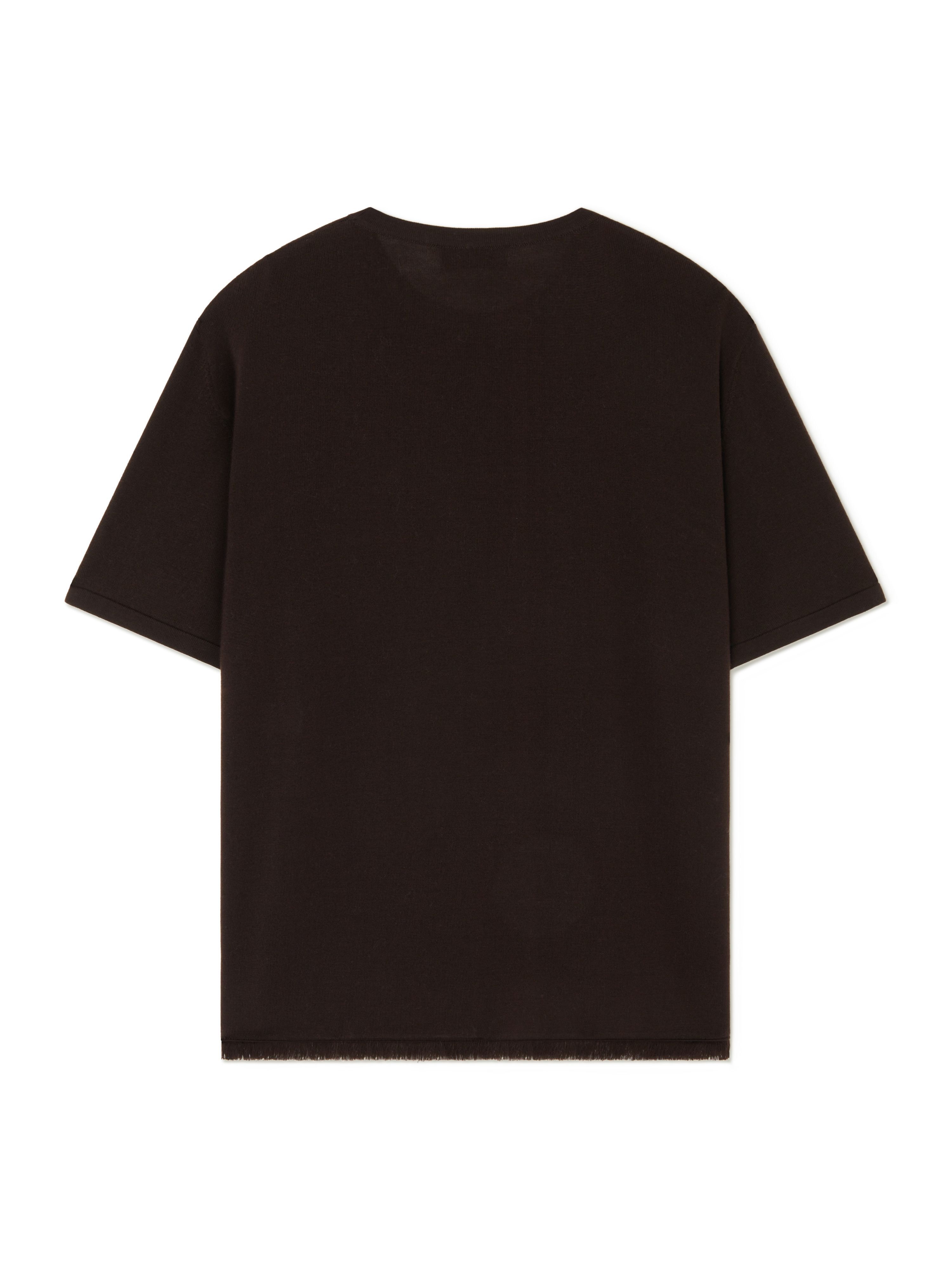 Alanui Knit T-Shirt Coffee LMHW002E24KNI001