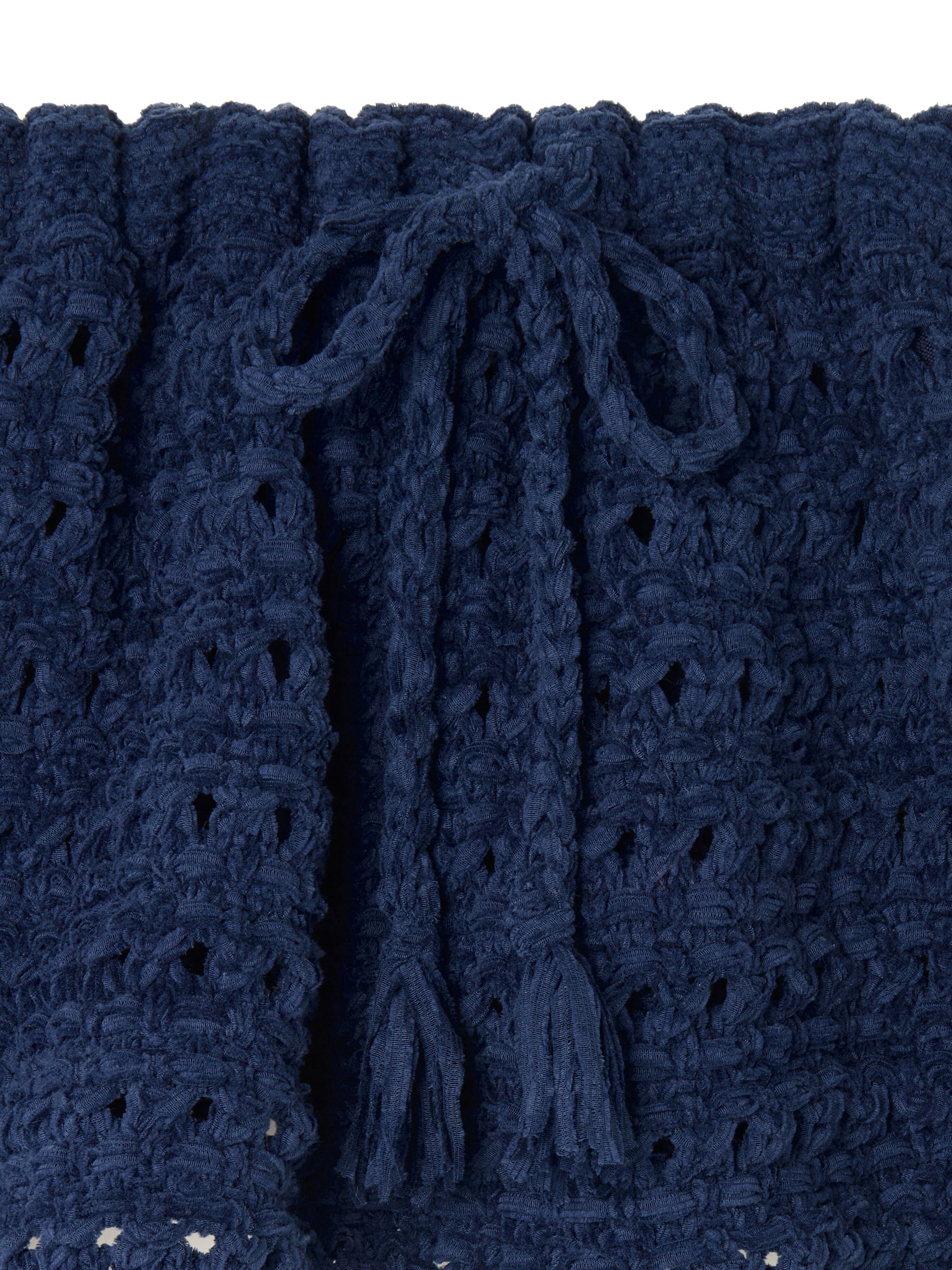 Alanui The Breath Of The Lagoon Skirt Deep Blue LWHL031R26KNI001 Alanui The Breath Of The Lagoon Skirt Deep Blue LWHL031R26KNI001