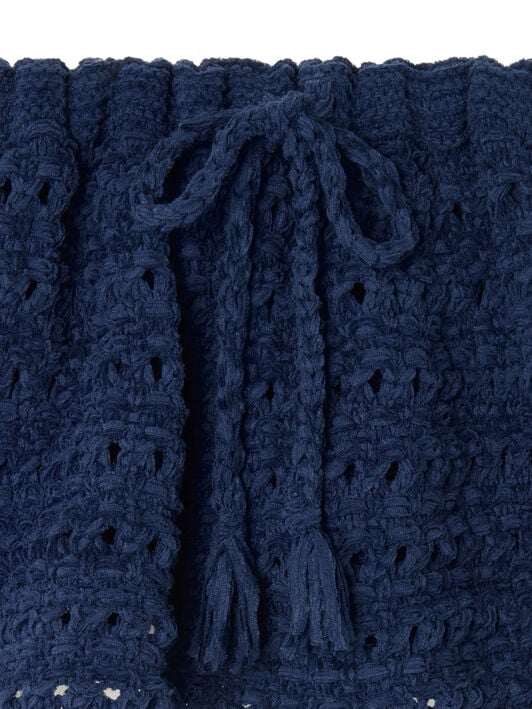 Alanui The Breath Of The Lagoon Skirt Deep Blue LWHL031R26KNI001 Alanui The Breath Of The Lagoon Skirt Deep Blue LWHL031R26KNI001