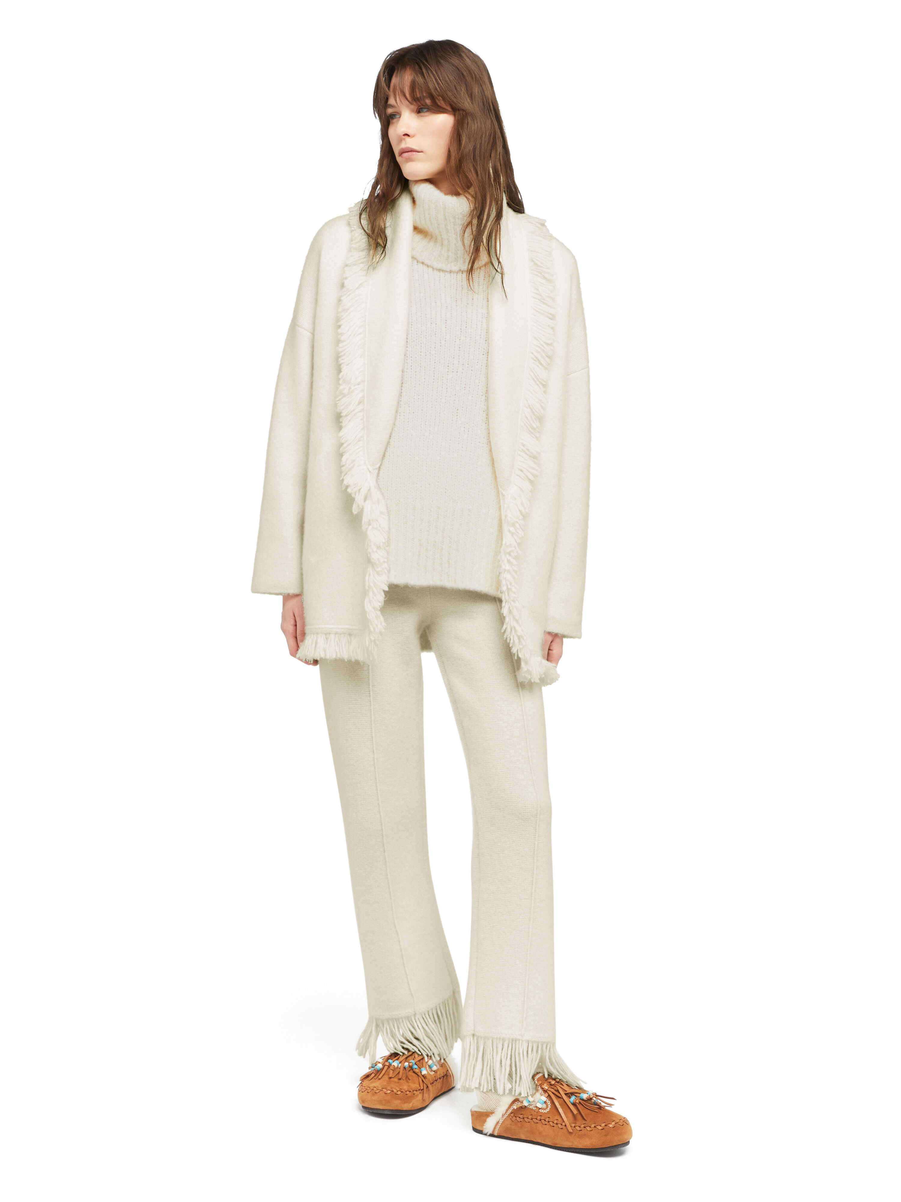Alanui Alanui Finest Cardigan White LWHB064E25KNI00E