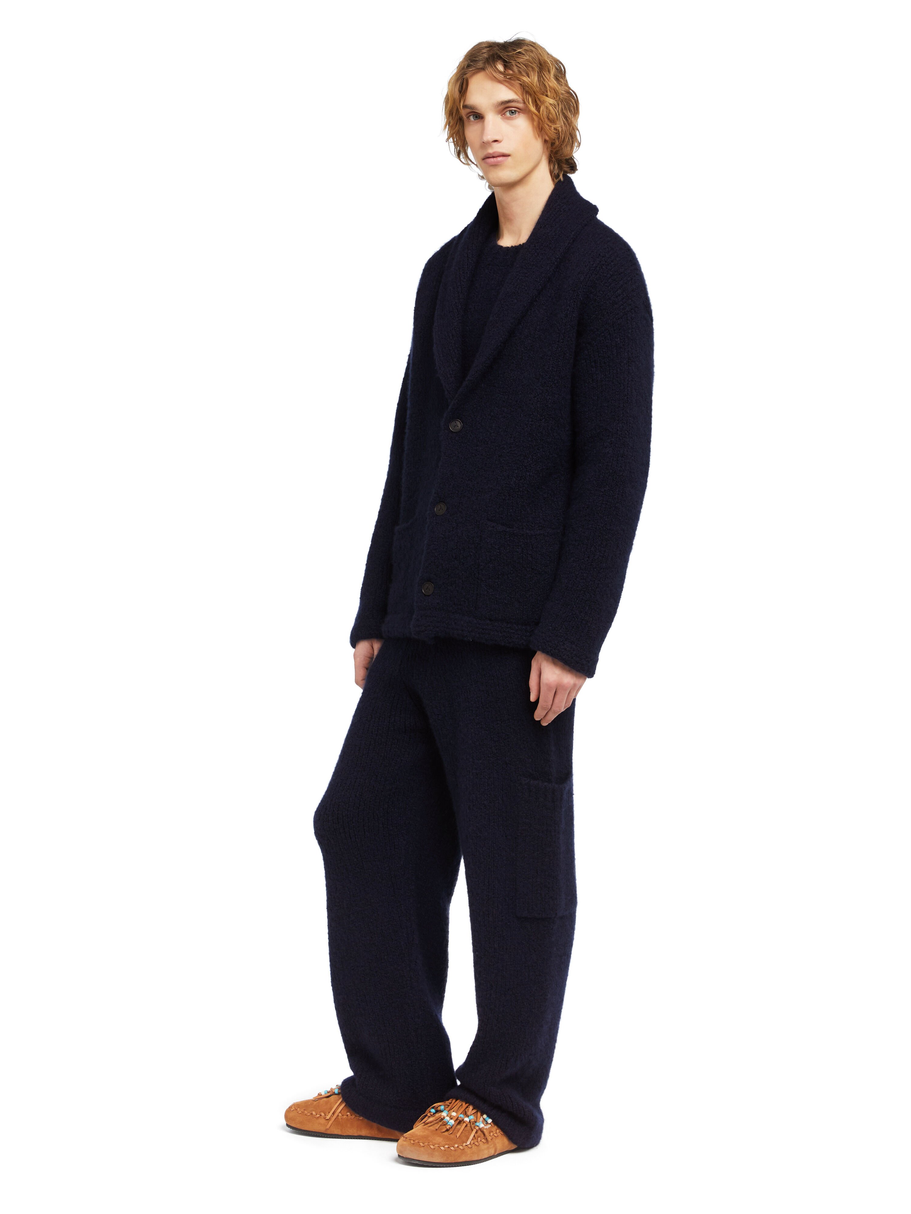 Alanui Alanui Finest Cardigan Midnight Blue LMHB037E25KNI001