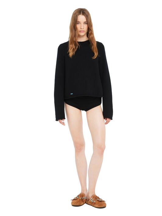 Alanui Alanui Finest Sweater Black LWHE076R26KNI001 Alanui Alanui Finest Sweater Black LWHE076R26KNI001