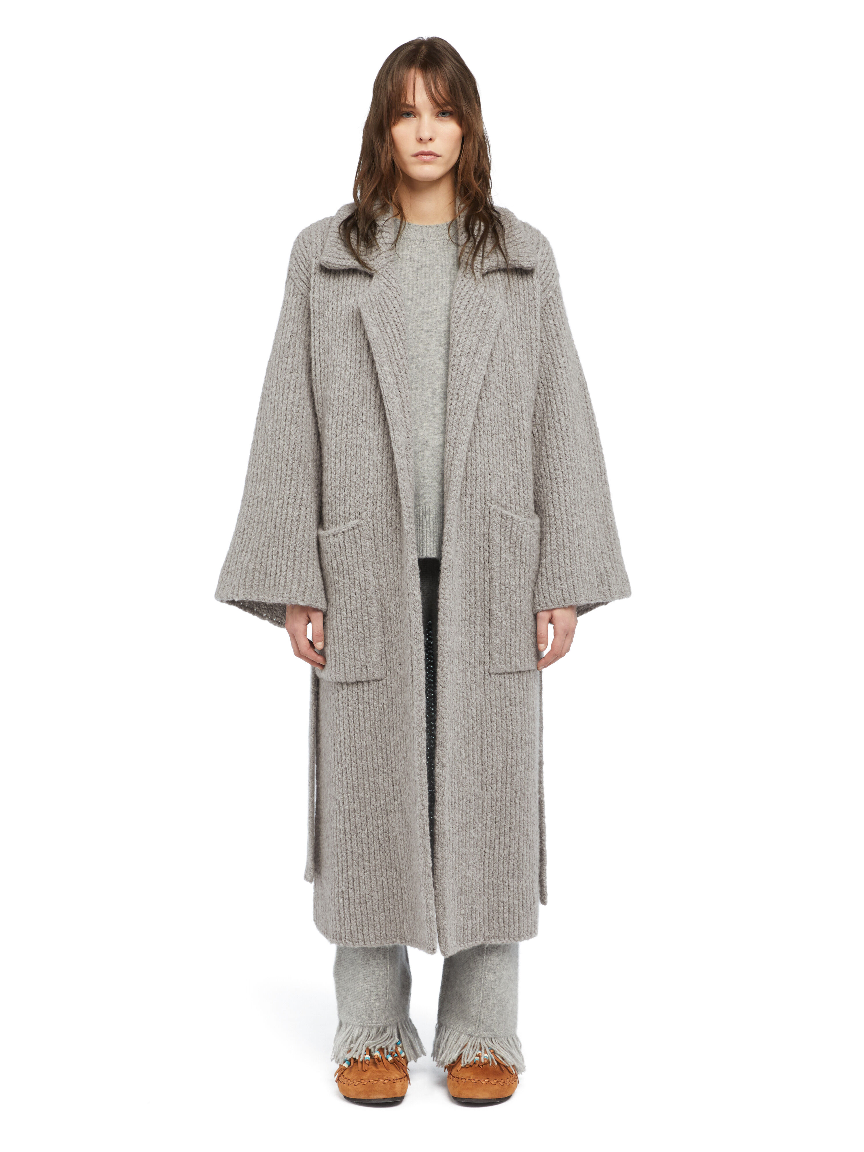 Alanui Alanui Finest Coat Coco Grey LWHQ013E25KNI001