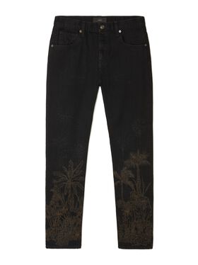 Alanui Jungle Toile De Jouy Denim Pants Medium Wash Blue Denim LWYB003R25DEN001
