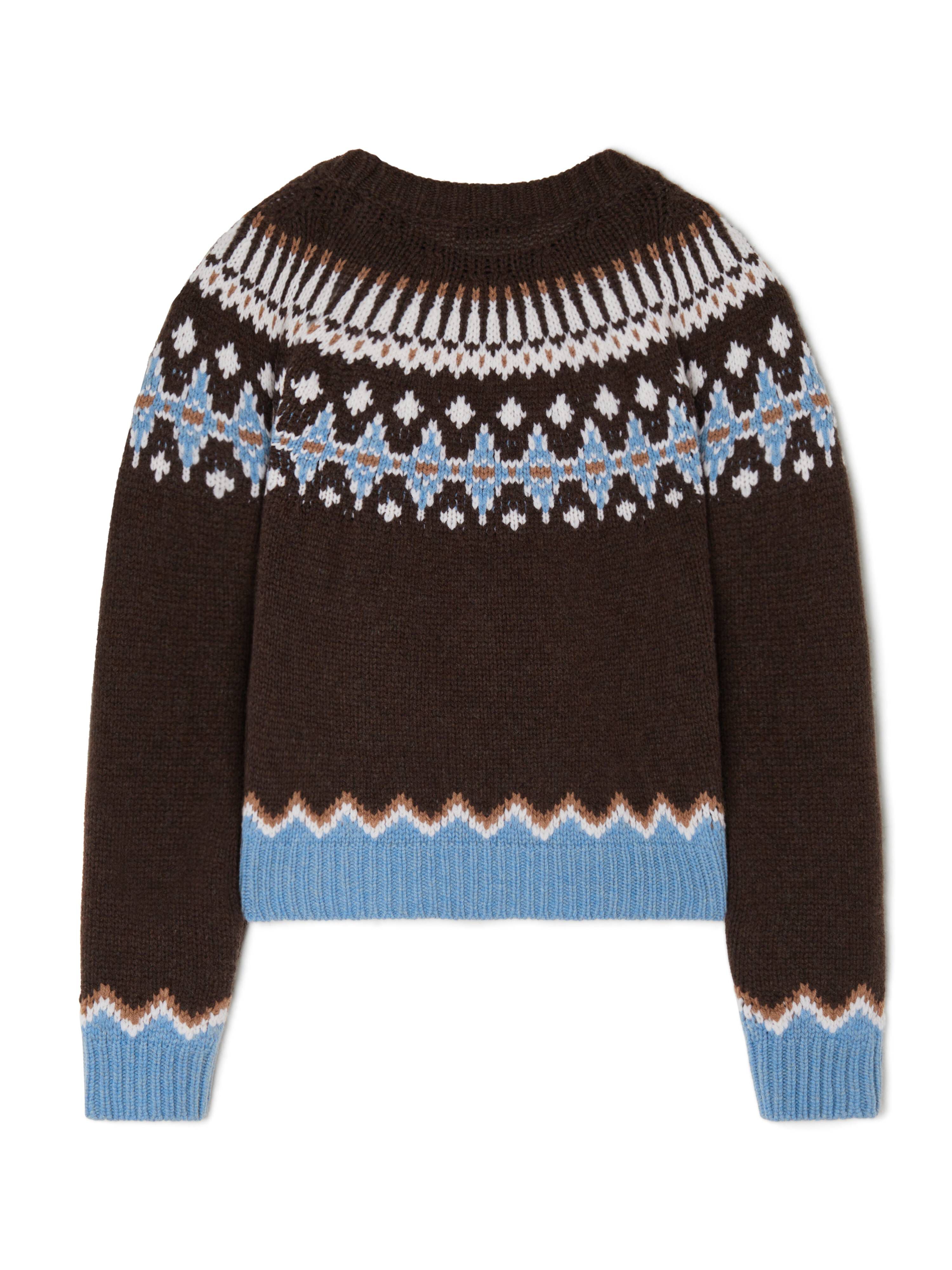 Alanui Sweet Winter Sweater Coffee-Multicolor LWHE061E24KNI001
