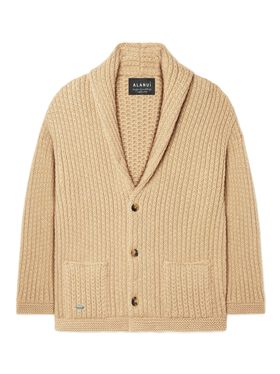 Alanui Alanui Finest Cardigan Coffee-Linseed LMHB039R25KNI002