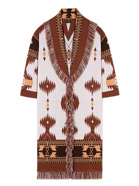 Alanui Icon Jacquard Coat Replica Blue LWEH001R25FAB001