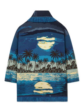 Alanui Lost In The Blue Cardigan Deep Blue-Multicolor